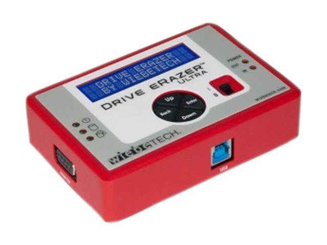 WiebeTech 31550-0109-0000 DRIVE ERAZER ULTRA, Stand-alone Product For Erasing SATA & PATA Hard Drives, US Power Plug