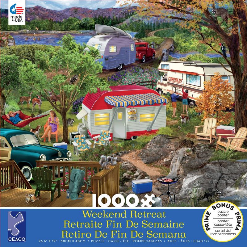 Ceaco Camping Weekend Retreat Jigsaw Puzzle - 1000pc