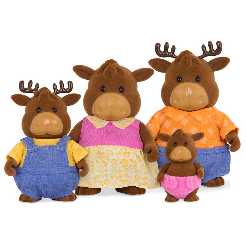 Li'l Woodzeez Miniature Animal Figurine Set - Vanderhoof Moose Family