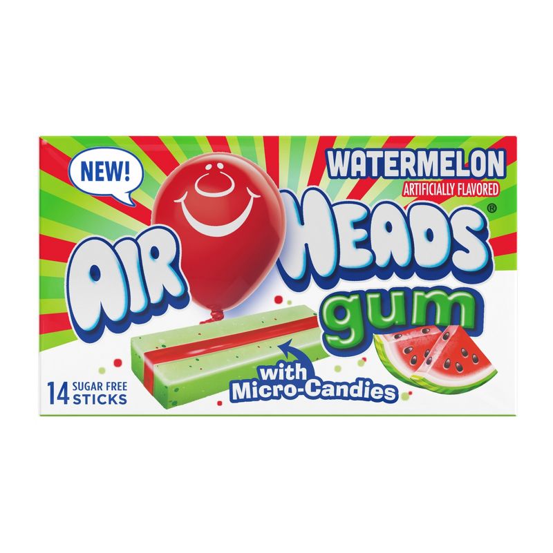 Airheads Watermelon Gum - 14ct