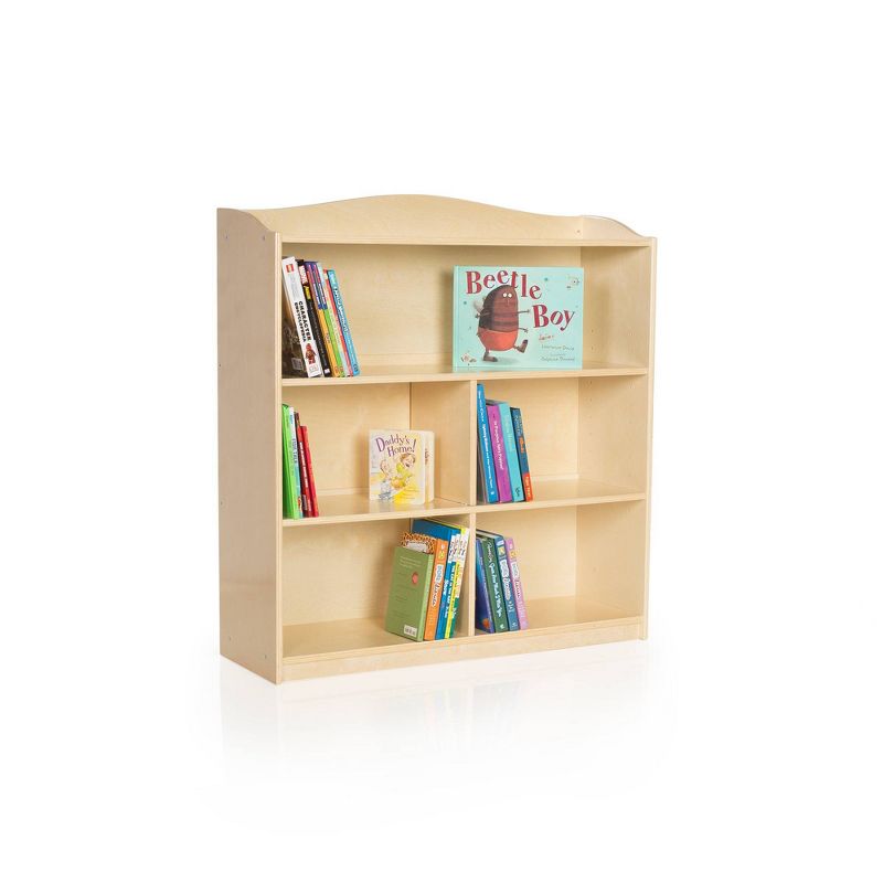 Guidecraft Single Sided Bookcase 36 inches Height - Natural