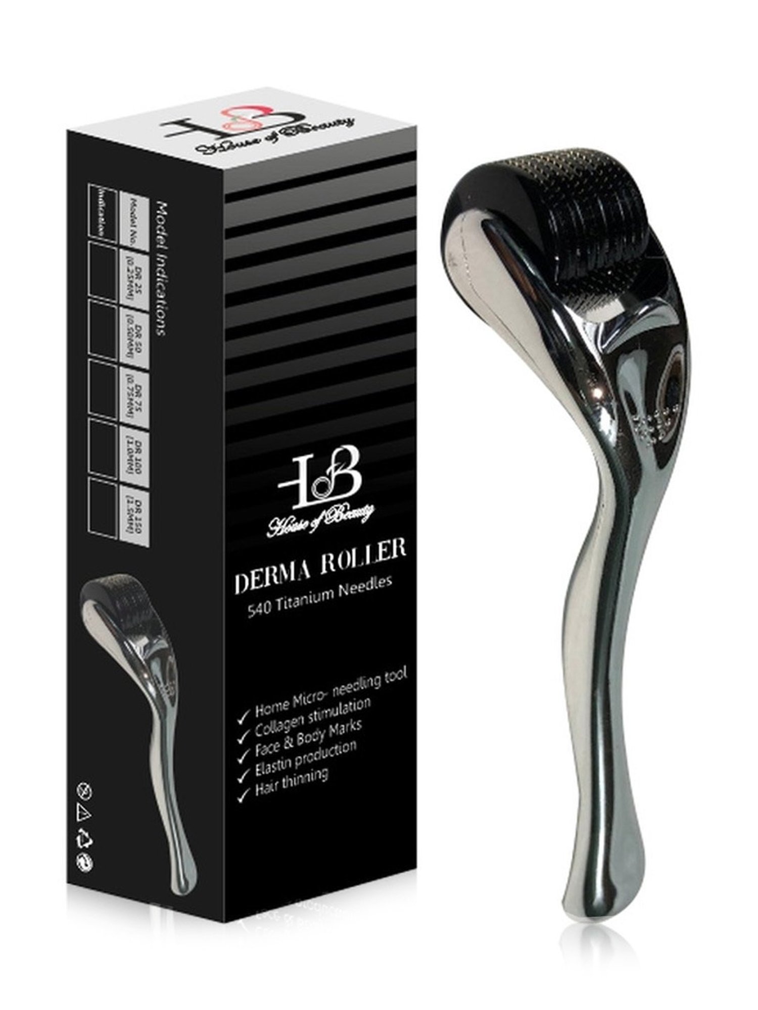House of Beauty Derma Roller 1.5 mm - 75 gm