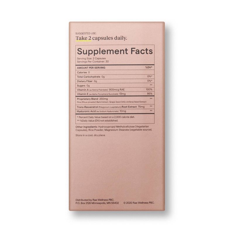 Rae Skin Refresh Dietary Supplement Capsules - 60ct