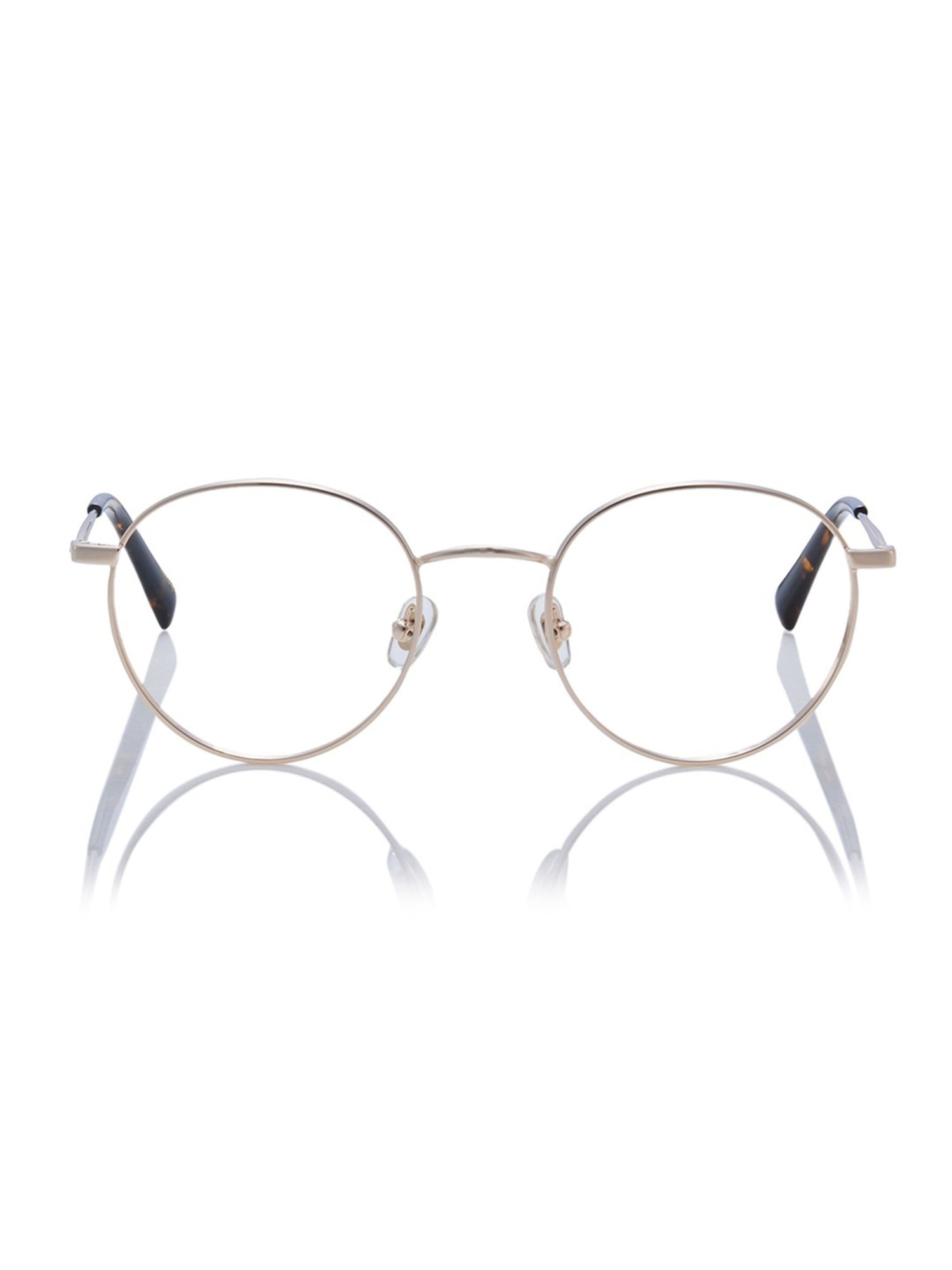 Shisen Fox Yamato Light Gold Round Unisex Blue Filter Computer Lenses -50 mm