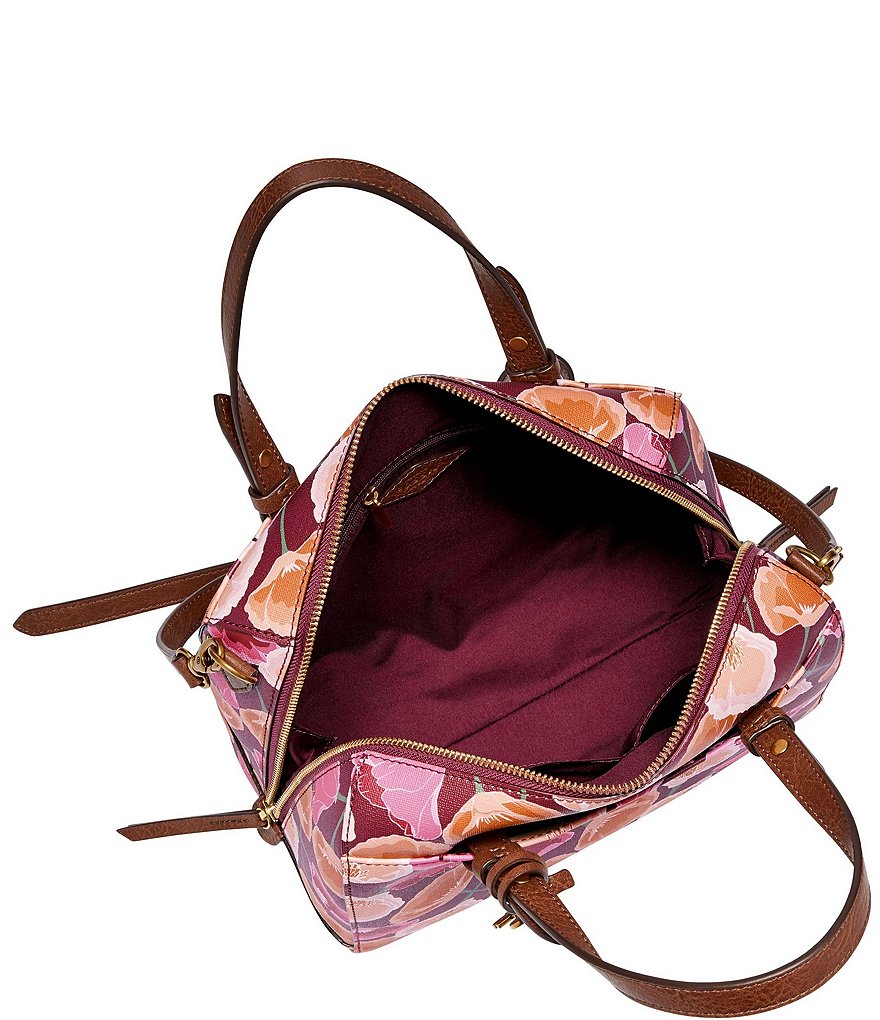 Fossil Rachel Floral Print Satchel Bag