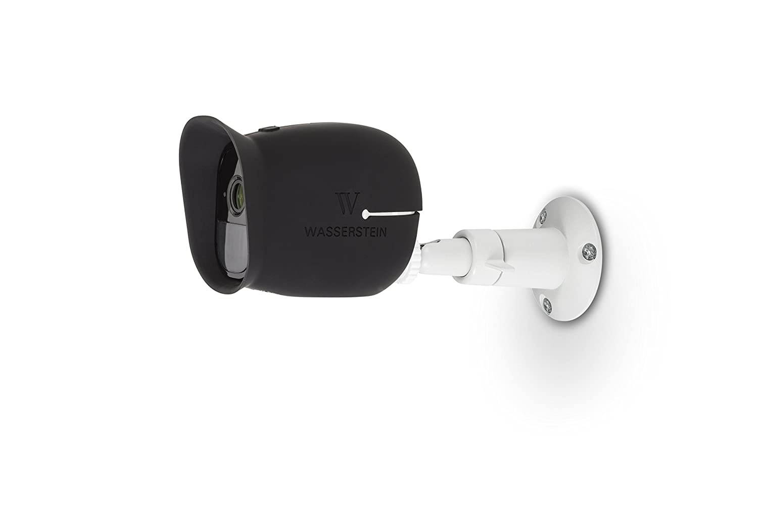 Security Metal Wall Mount - Adjustable Indoor/Outdoor Mount Compatible with Arlo, Arlo Pro, Arlo Pro 2 and Other Compatible Models &mdash; by Wasserstein (3 Pack, White)