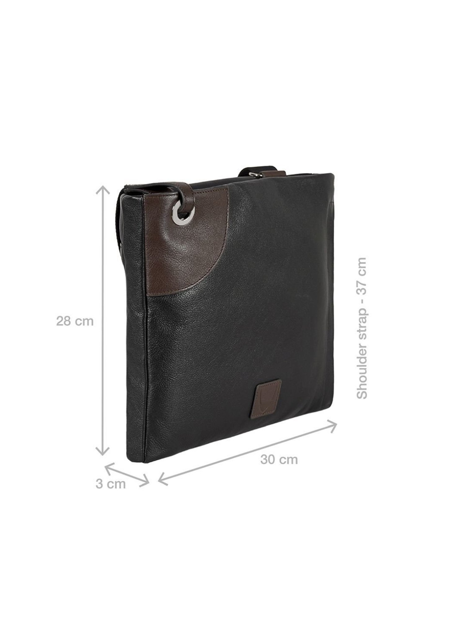 Hidesign Wabi Sabi Black Solid Medium Sling Handbag