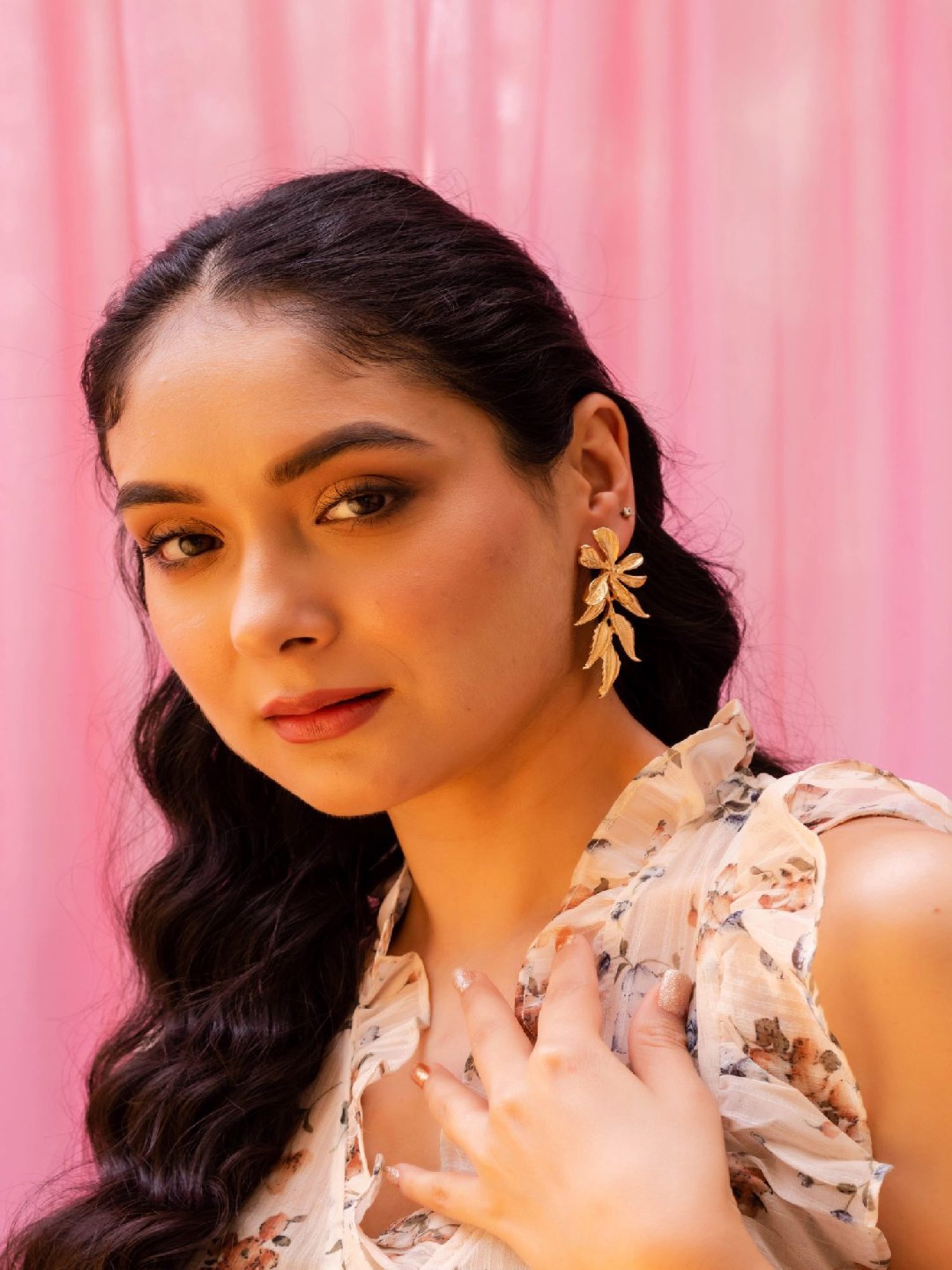 Jewelz Western Style Flower Shaped Earrings for Girls & Women