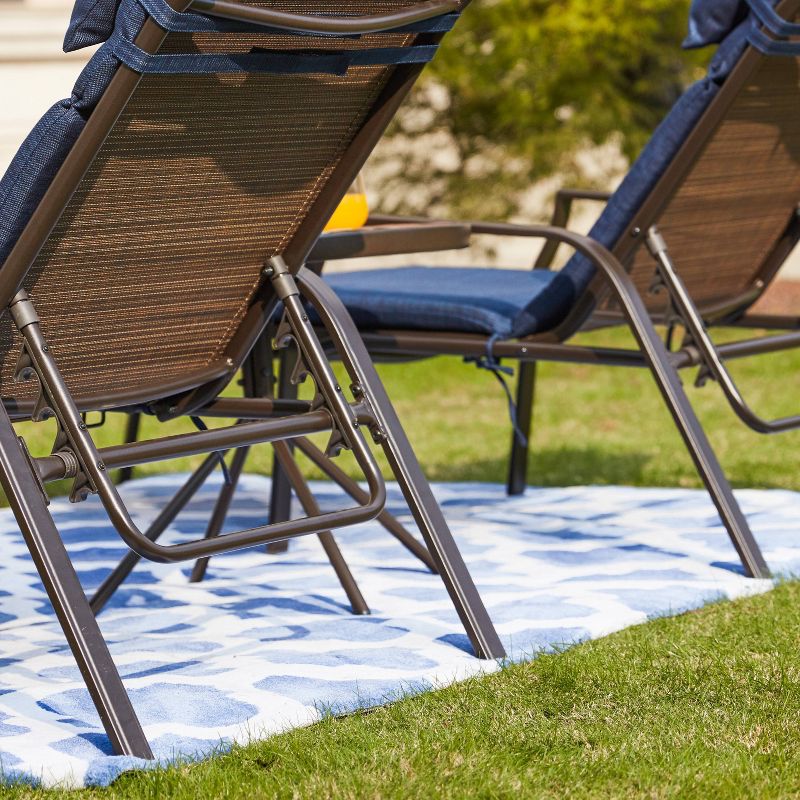 3pc Sling Reclining Patio Lounger - Patio Festival