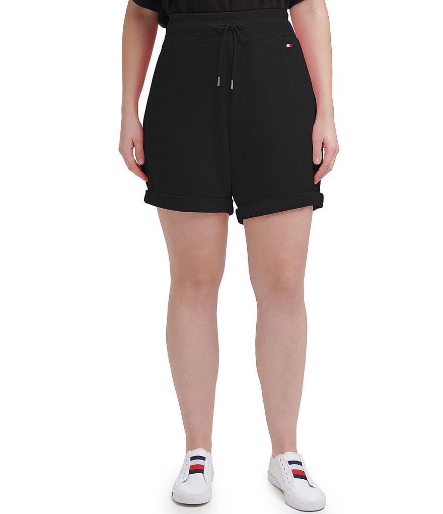 Tommy Hilfiger Sport Plus Flag Logo Mid-Length Cuffed 8#double; Active Shorts