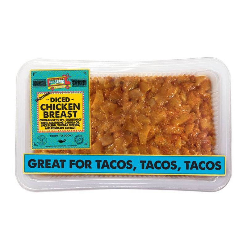 Calle Sabor Taqueria Style Diced Chicken Breast - 1-1.75 lbs - price per lb