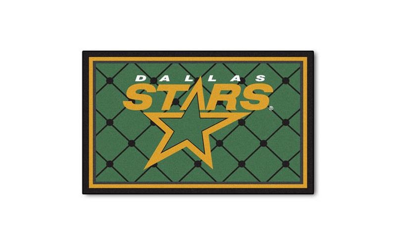 4'x6' Rectangle Accent Rug Green - Dallas Stars