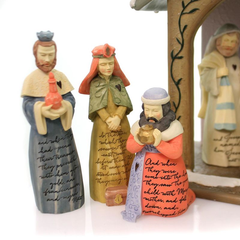 Foundations 11.25" Nativity 9 Piece Set Limited Edition  -  Decorative Figurines
