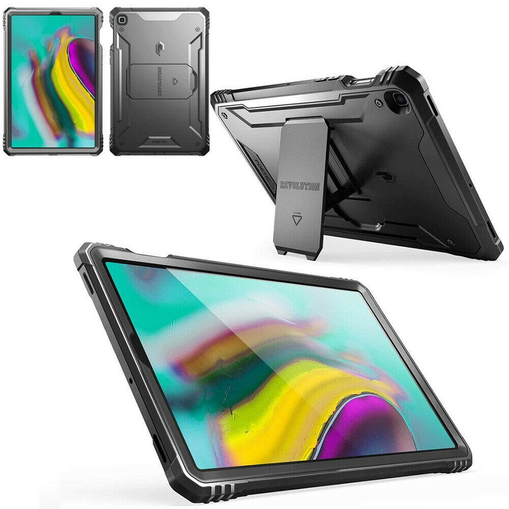 Case For Galaxy Tab S5E 2019 SM-T720/T725 [Drop Protective] Hard Cover Black