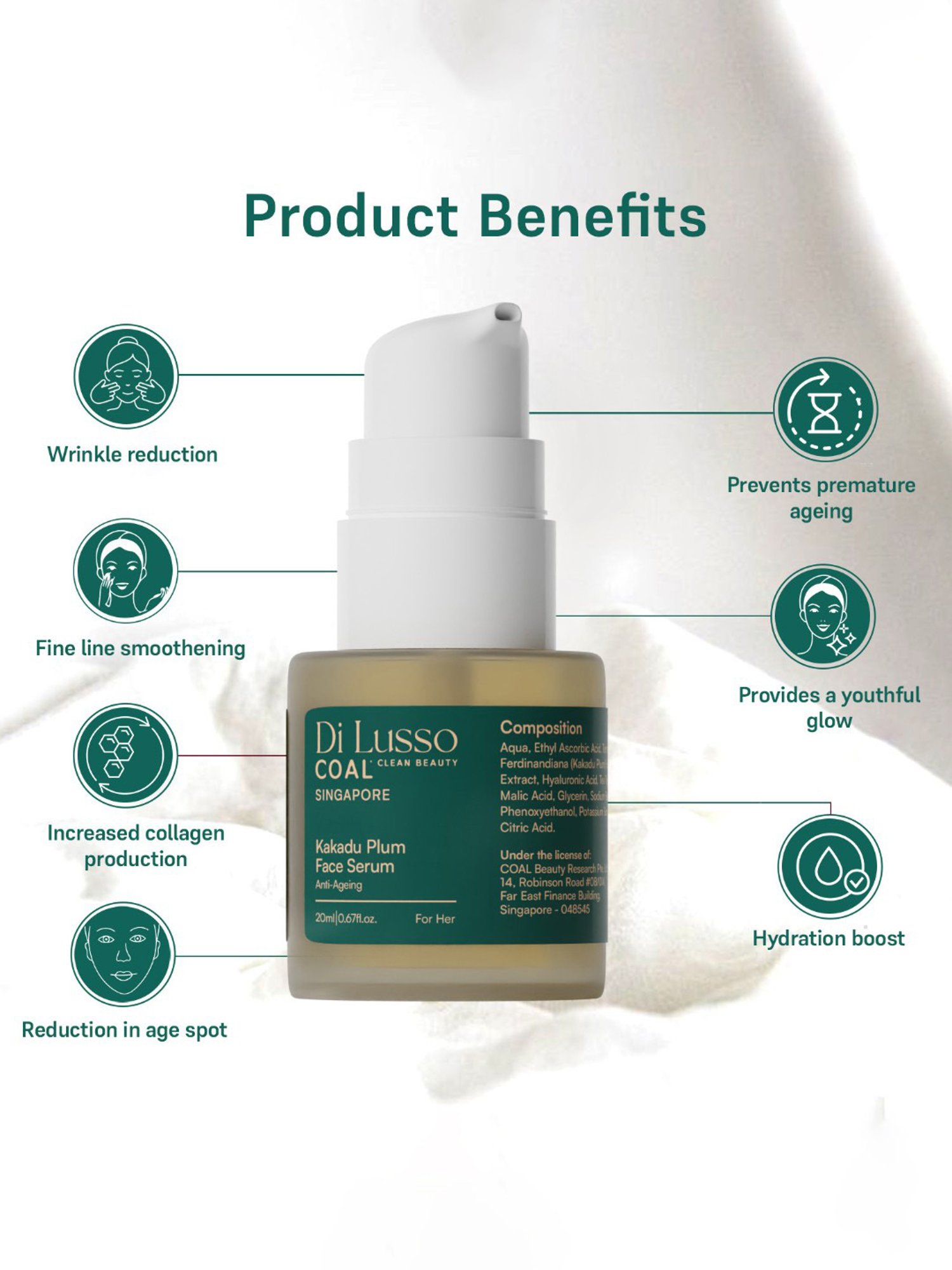 COAL Clean Beauty Kakadu Plum Face Serum - 20 ml