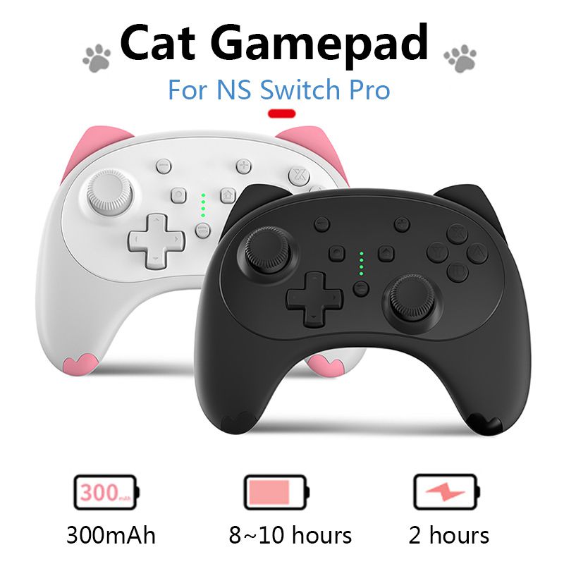 Switch Pro Controller For Nintendo Switch / Switch Lite, Cartoon Kitten Wireless Controller Gamepad