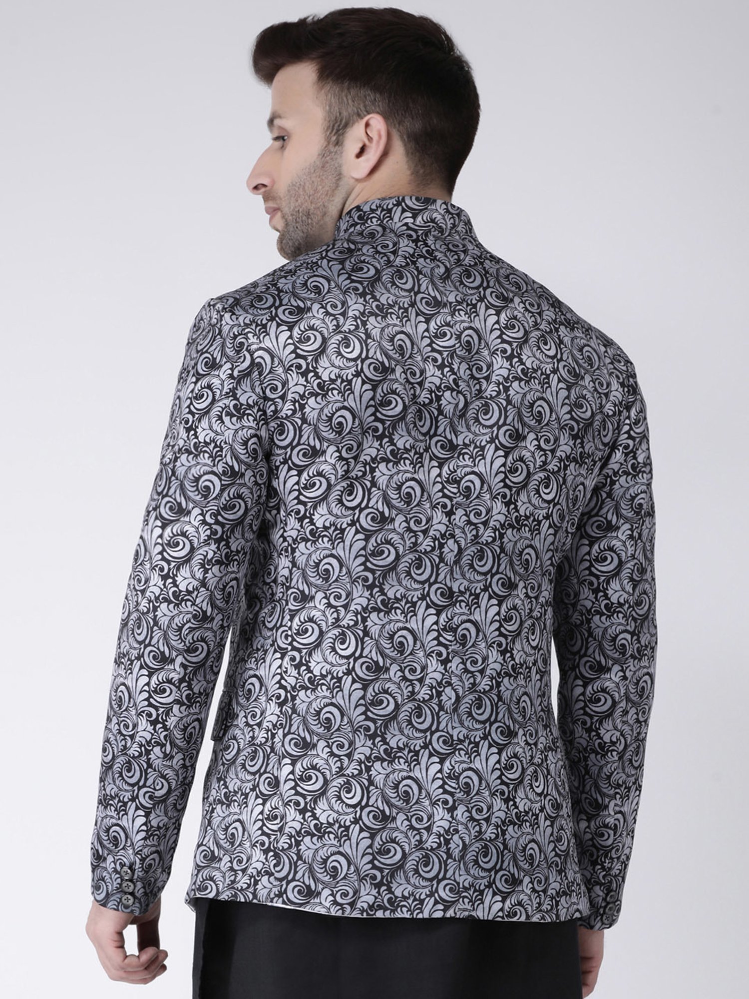 Hangup Cream Regular Fit Ethnic Blazer