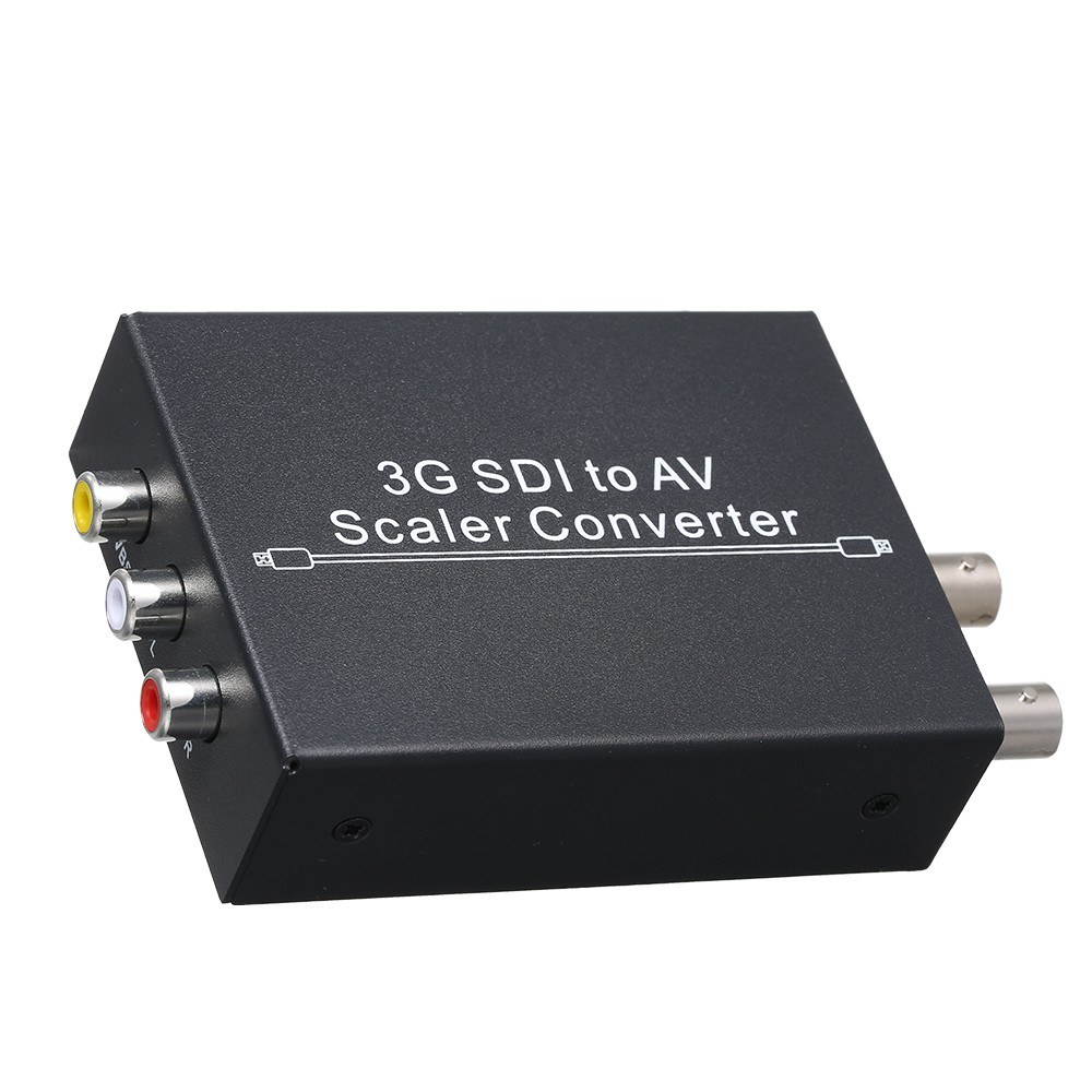3G SDI to AV Scaler Converter HD SD L/R Analog Stereo Audio Converter