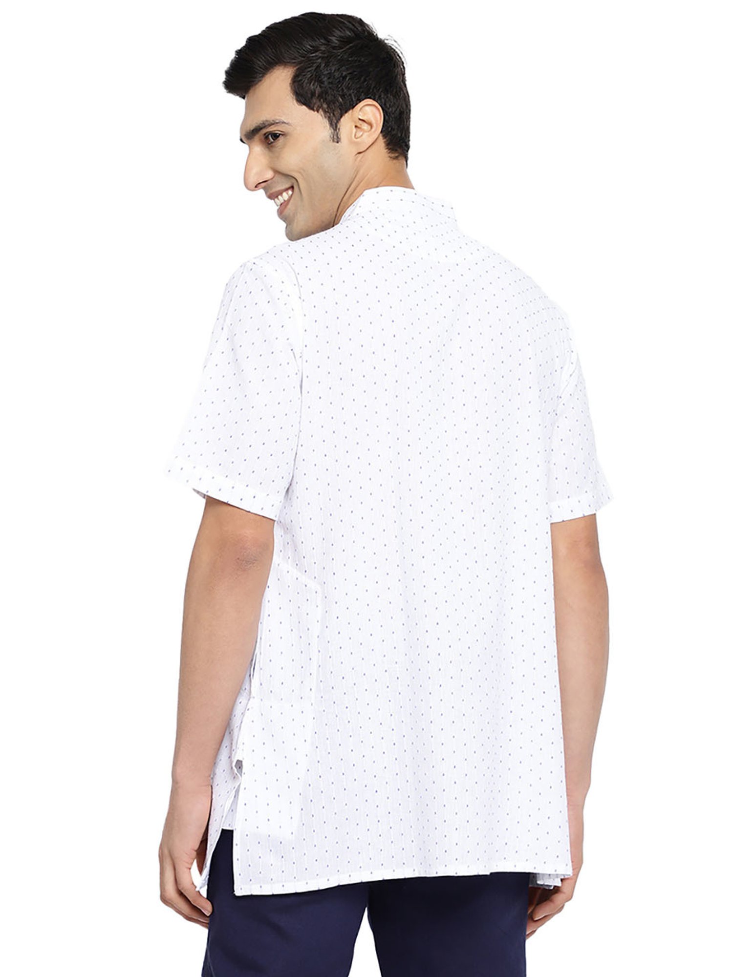 Manthan Red Full Sleeves Solid Kurta