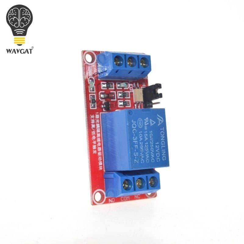 One 1 Channel 12V Relay Module Board Shield with Optocoupler Support High and Low Level Trigger for Arduino WAVGAT