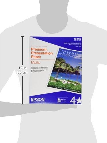 Epson Premium Presentation Paper MATTE (8.5x11 Inches, 100 Sheets) (S042180)