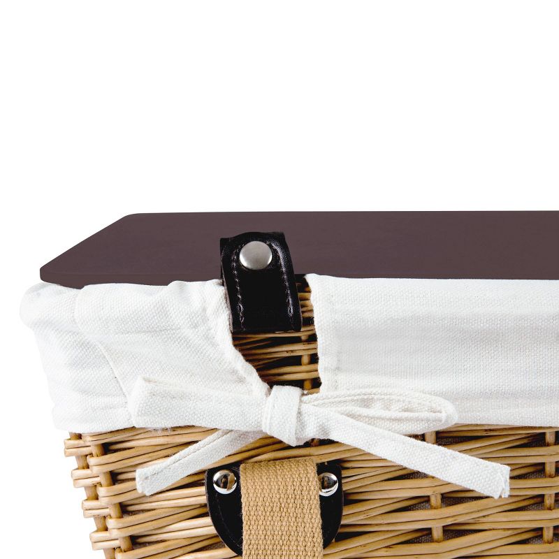Picnic at Ascot Insulated Picnic Basket/Cooler Fully Equipped with Service for 2 - Trellis Green
