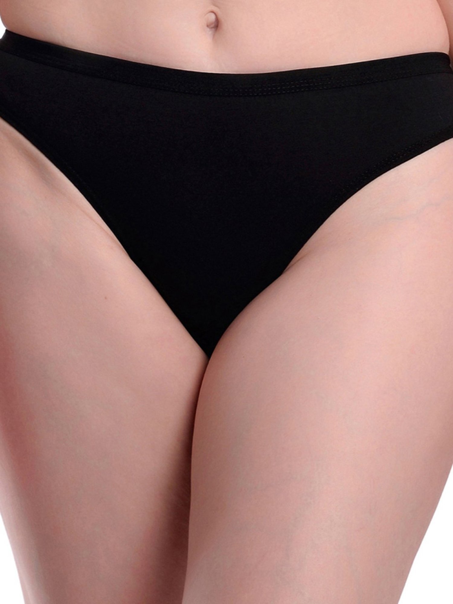 AROUSY Black Cotton Hipster Panty