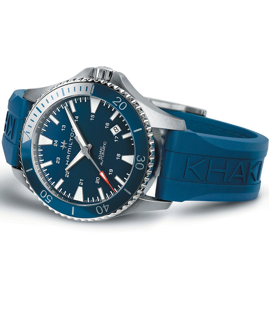 Hamilton Khaki Scuba Navy Automatic Rubber Bracelet Watch