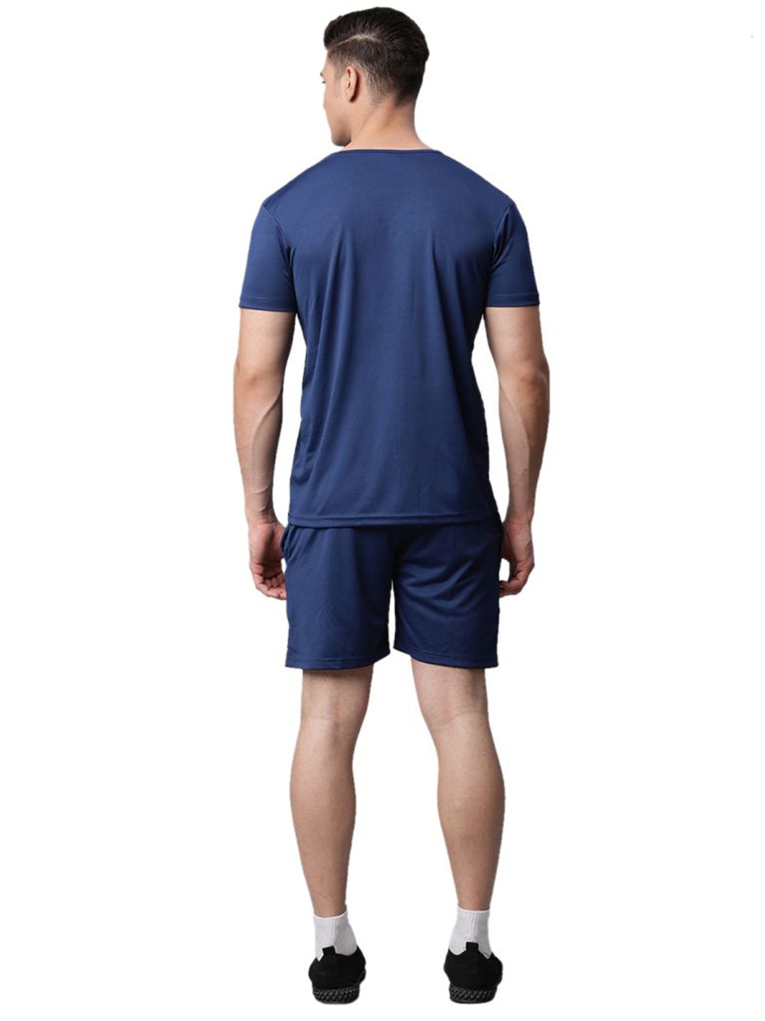 Crimsoune Club White Cotton Regular Fit Printed Lounge Shorts