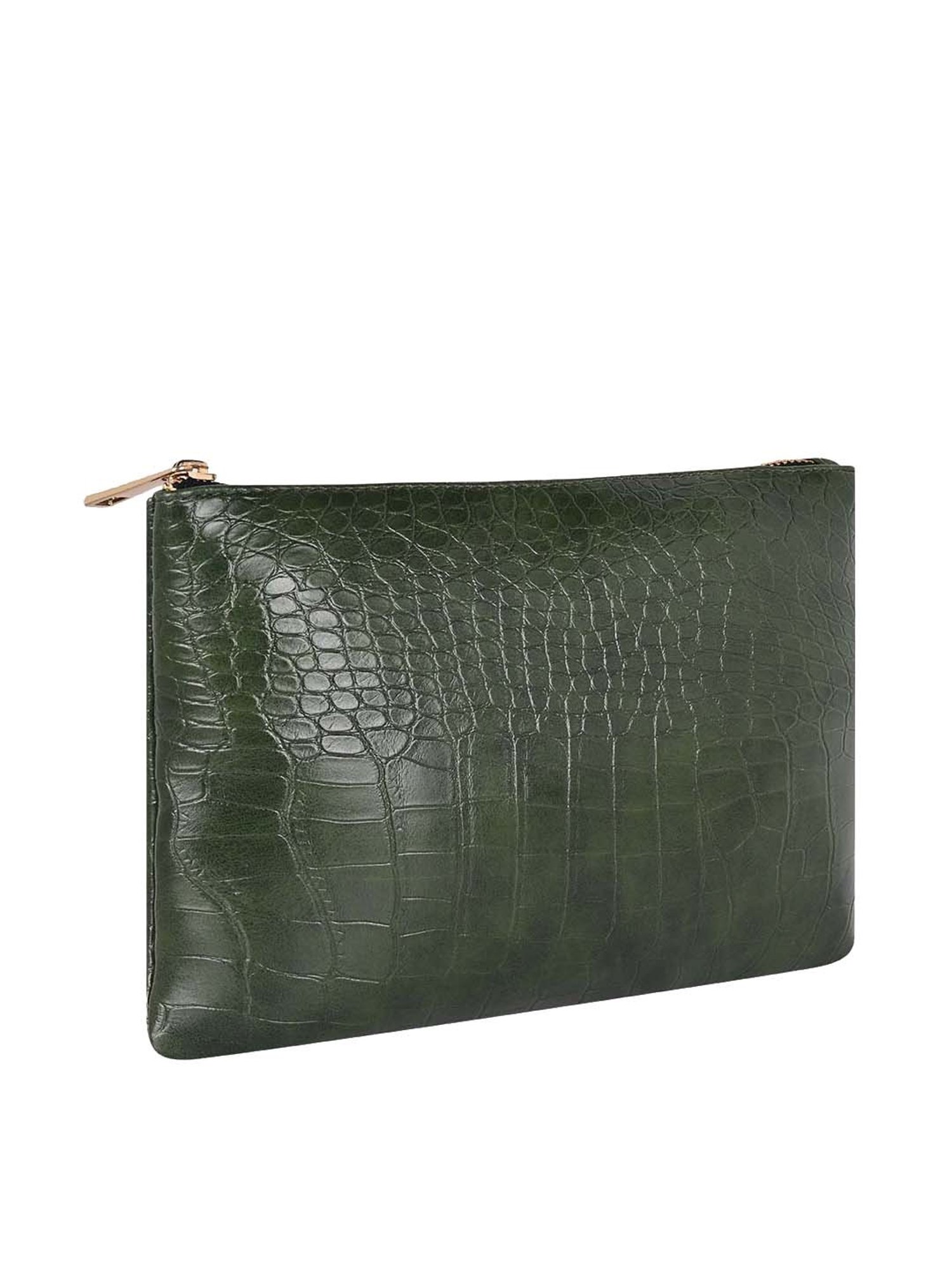 Bagsy Malone Green Textured Pouch