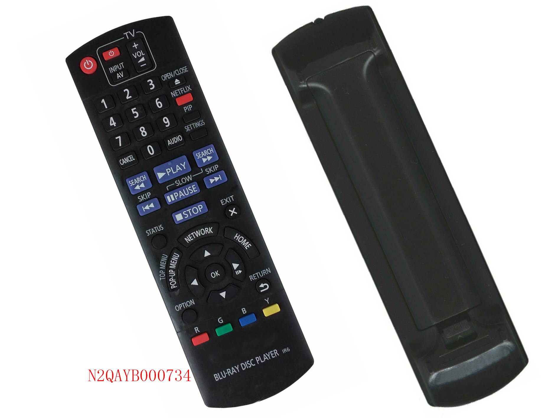 New Replaced N2QAYB000734 Remote for Panasonic Blu-Ray Player DMP-BD87 DMP-BD77 DMP-BD871