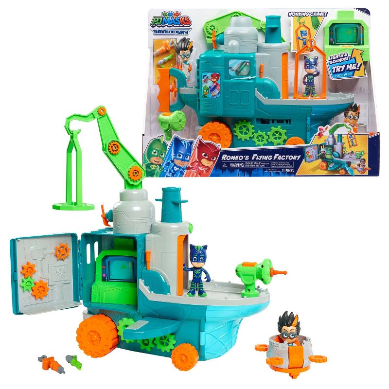 PJ Masks Romeo's Flying Factory Playset