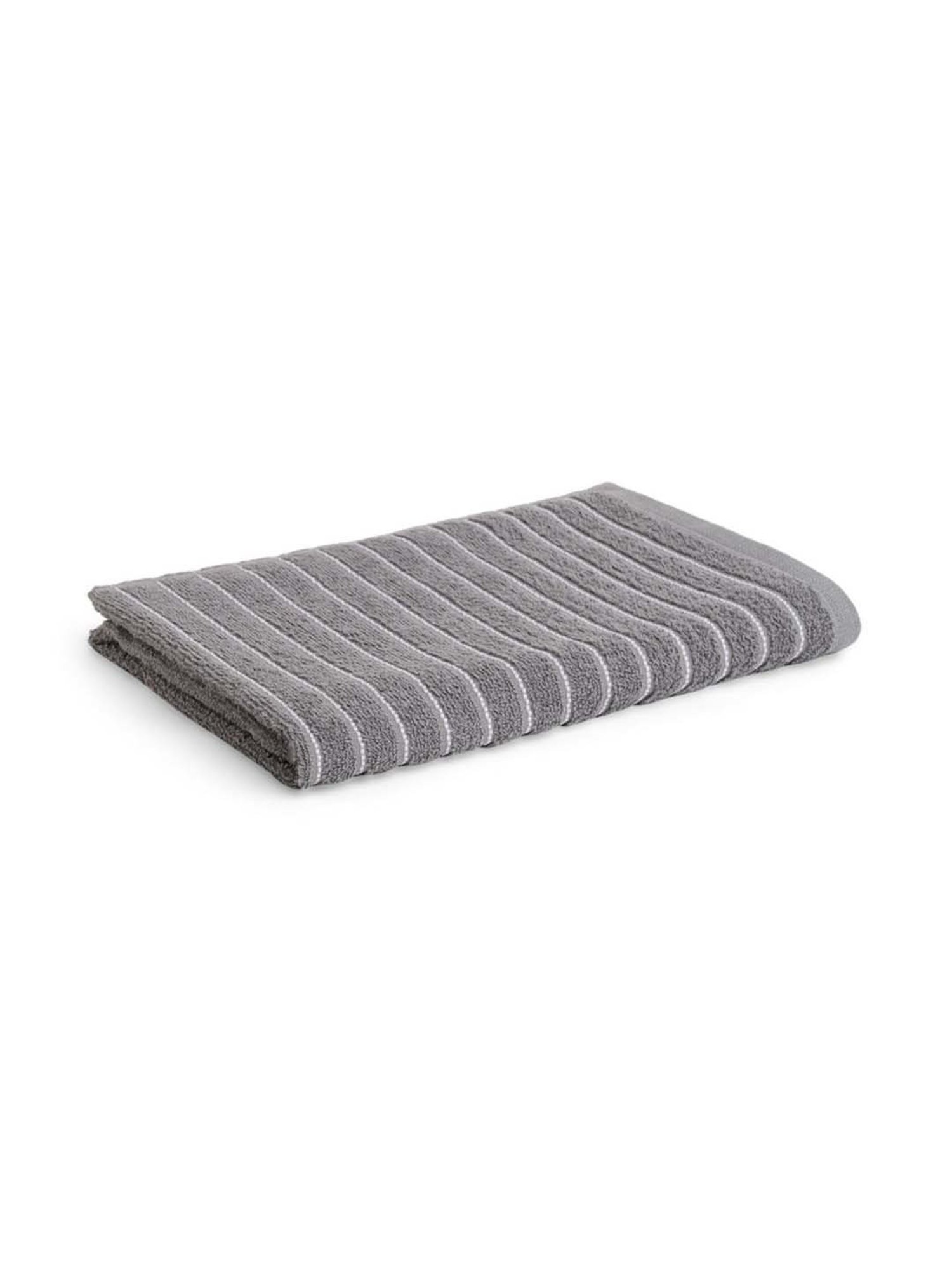 Welspun 2-In-1 Gunmetal Grey Cotton 250 GSM Bath Towel
