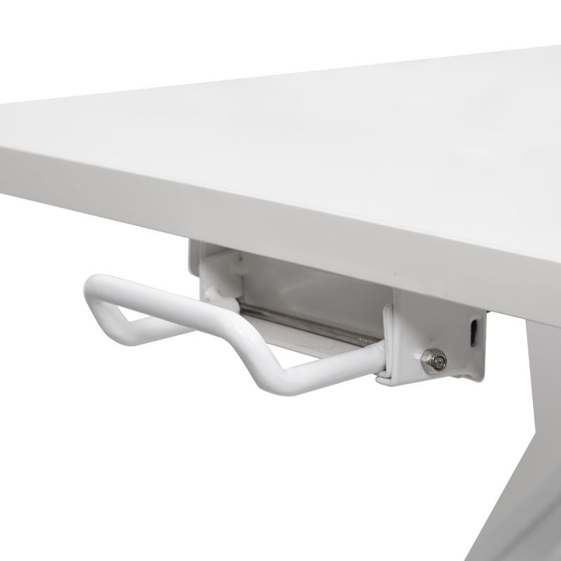 X-Elite Pro 28" Standing Desk Converter with Pneumatic Height-Adjustment - White - Stand Steady