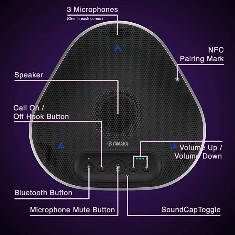 Work from Home Enterprise Bundle CS 700 AV Video Conferencing Camera & Audio Soundbar + YVC-330 Portable USB & Bluetooth Speakerphone with SoundCap