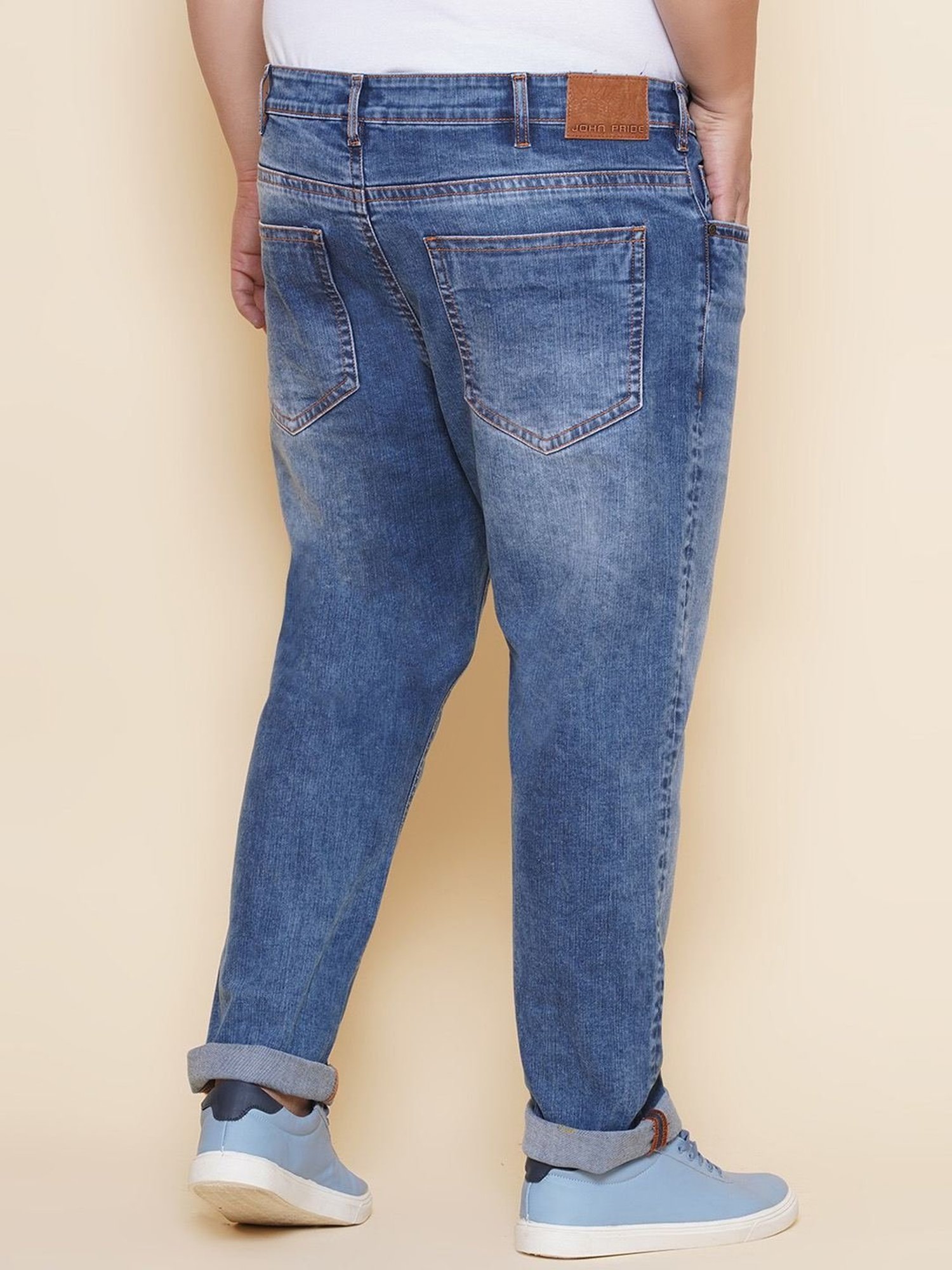 John Pride Blue Regular Fit Jeans