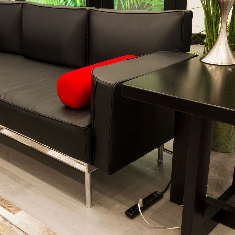 General Electric 2pk 3' Extension Cord With 6 Outlet Surge Protector Black