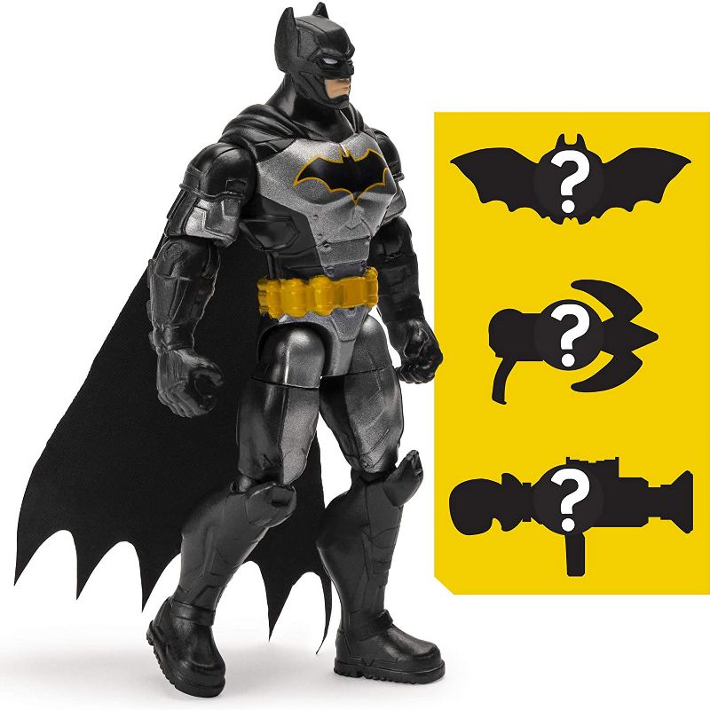 Spin Master Batman Toys Collection Flexible 4 Inch Batman and Joker Action Figures with Accessories for Ages 4 and Up