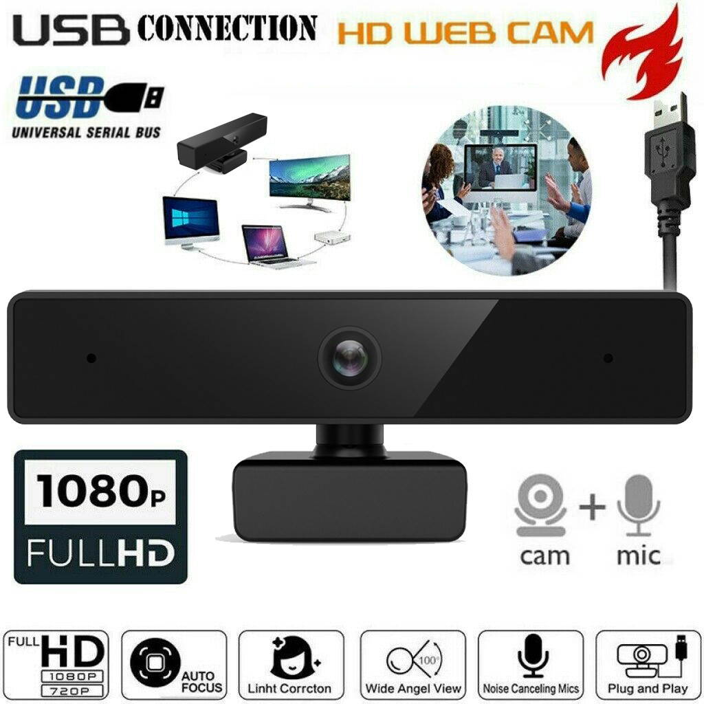 web camera 1080P HD Megapixels USB2.0 Webcam Camera with MIC Clip-on for Computer PC Laptop 30fps Auto Focus