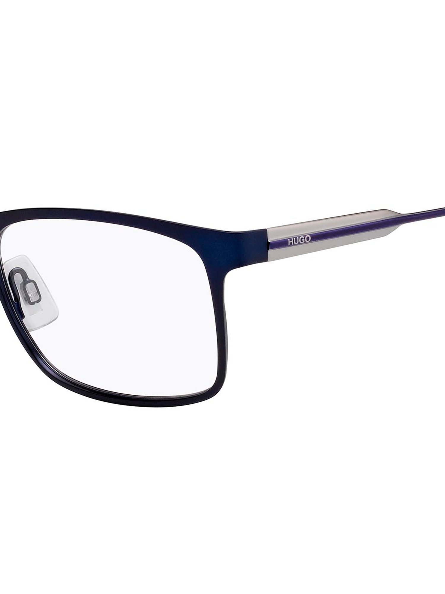 HUGO Blue Rectangular Eye Frames for Men