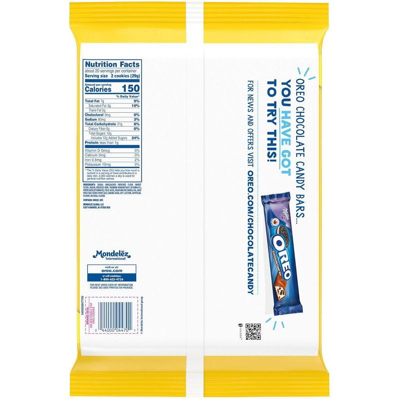 Oreo Golden Double Stuff Sandwich Cookies Family Size - 20oz