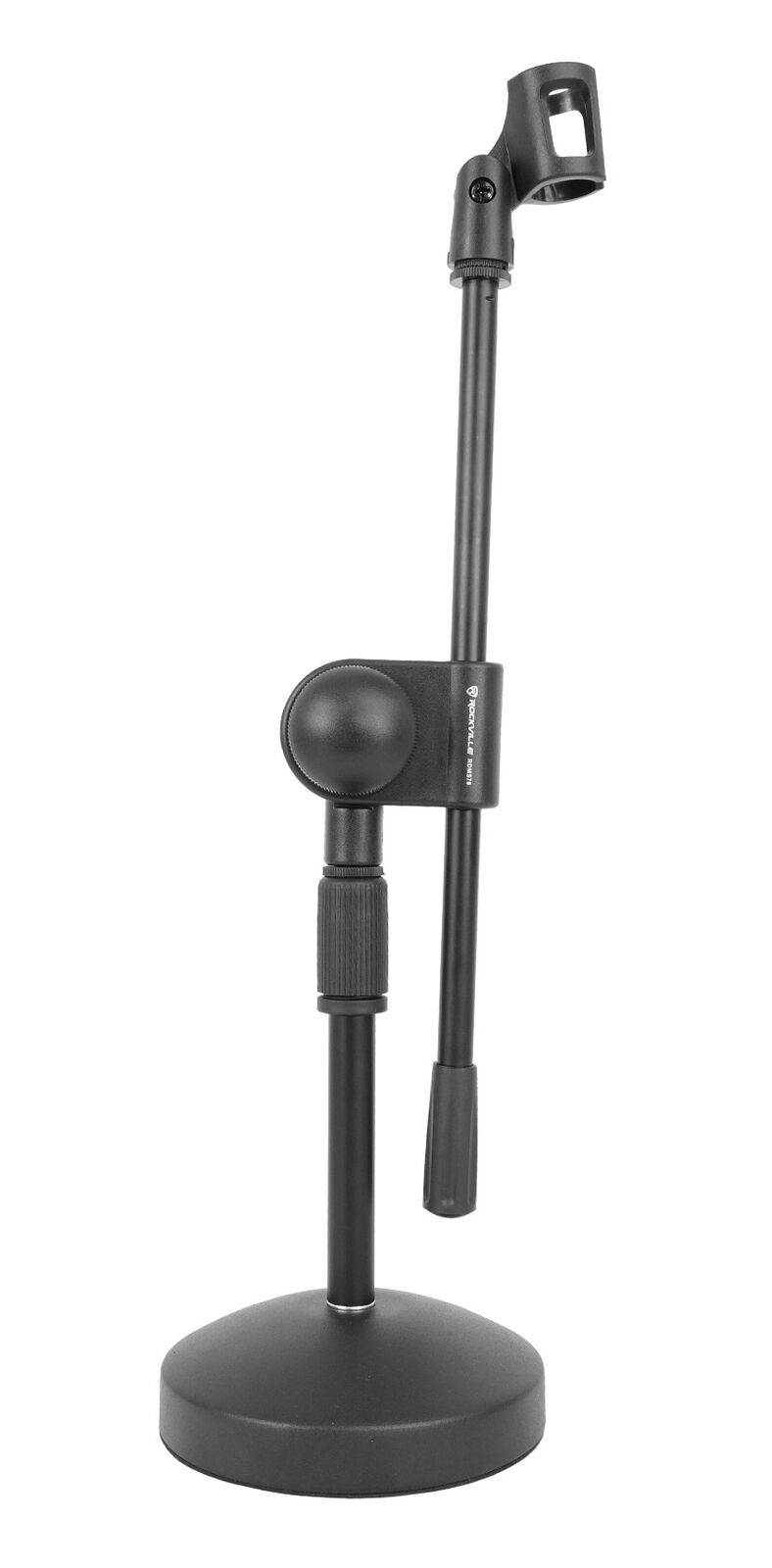 RDMS70 Desktop Mic Stand with Boom+Steel Round Base+Adjustable Height