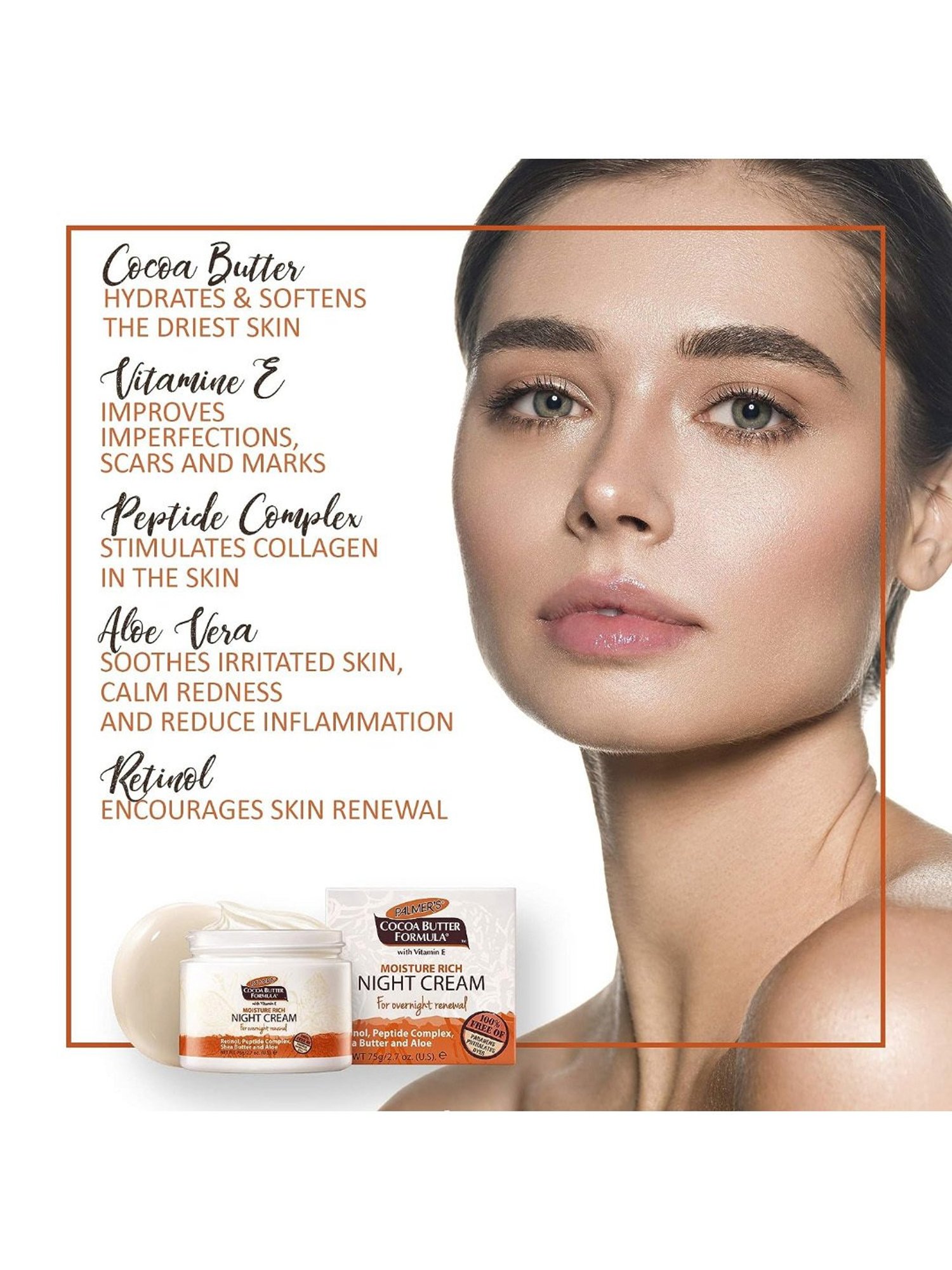 Palmer's Cocoa Butter Formula with Vitamin E Moisture Rich Night Cream - 75 gm