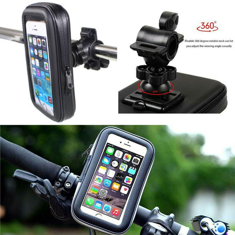 360&deg;Waterproof Bicycle Bike Phone Case Cover Mount Holder For Mobile Cell Phone Rotation Bicycle Bike Phone Case Cover Mount Holder For Mobile Cell Phone 4.7 inch