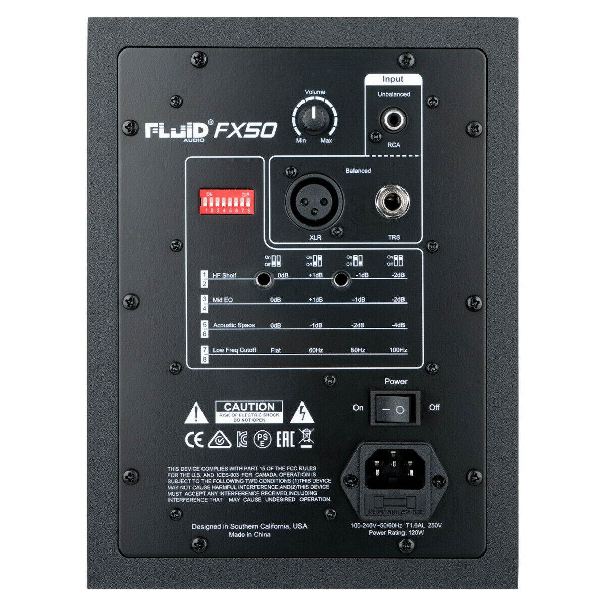 Fluid Audio FX50 5-Inch Coaxial Active Powered Recording Studio Monitor