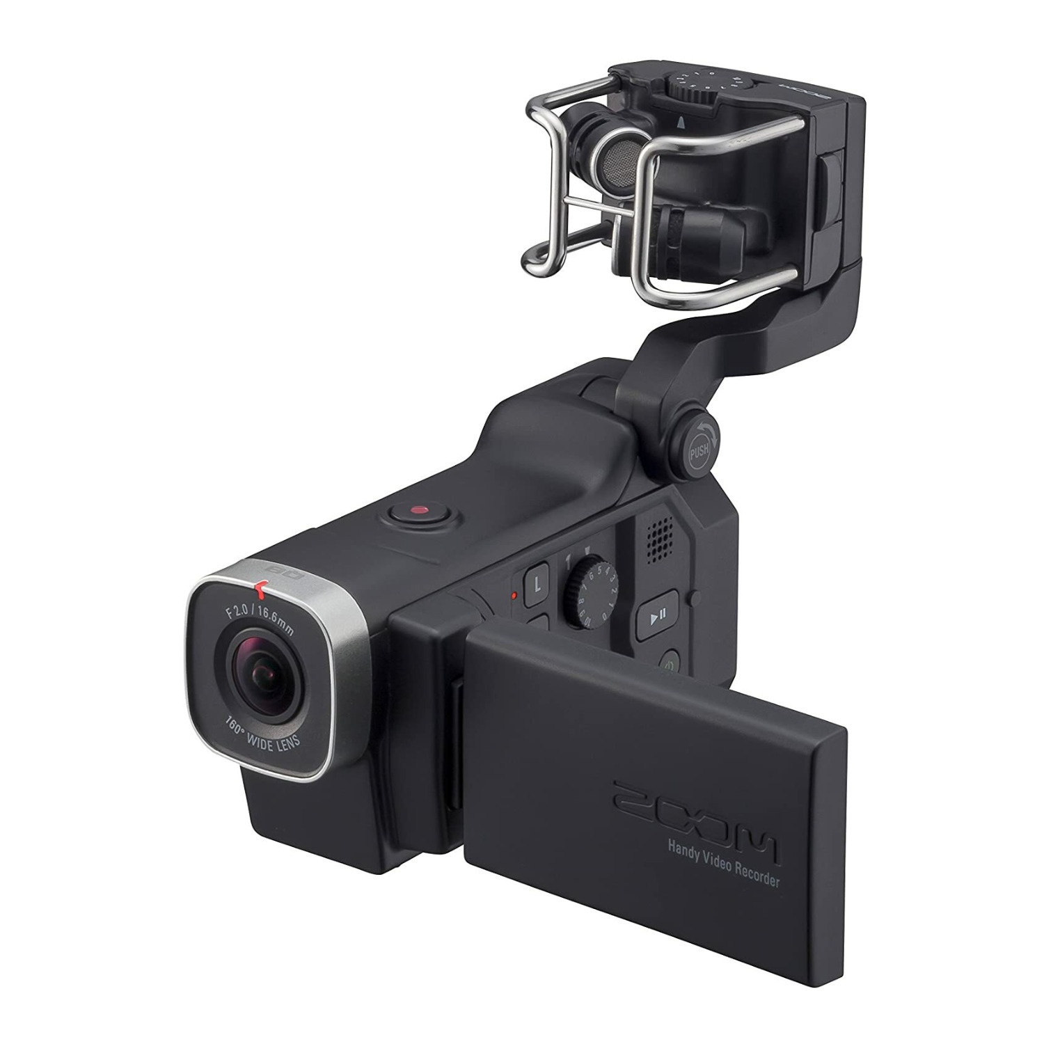 Zoom ZQ8 Video Recorder Bundle with Rechargeable Lithium-Ion Battery, 64GB Memory Card and Spider Tripod