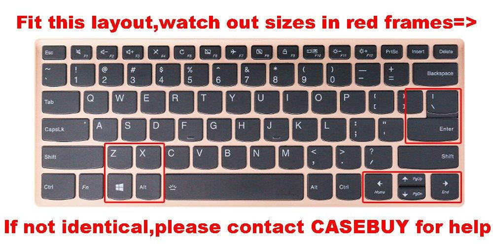 CaseBuy Lenovo Yoga 920 13.9" Keyboard Skin Ultra Thin Soft TPU Material Keyboard Protector for Lenovo Yoga 920 13.9 Inch/Yoga C930 / Yoga 6 Pro, Clear TPU