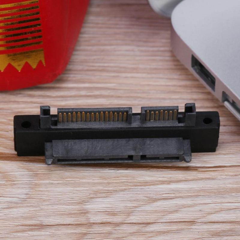 90 Degree 7+15 Pin SATA Male to Female Port 500Mbps Converter Adapter Card for SATA HDD SSD Hard Disk Drive New Promotion