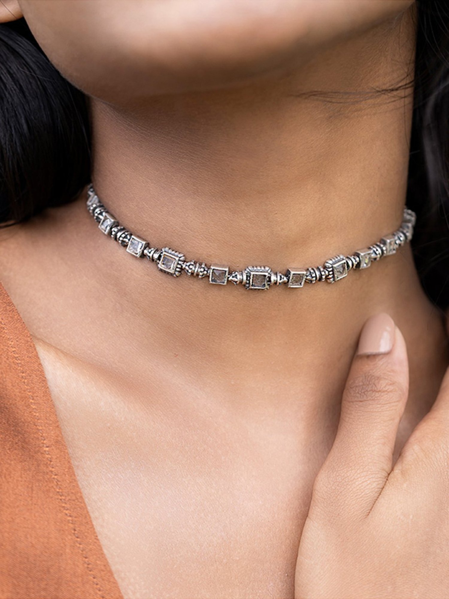 GIVA 92.5 Sterling Silver Double Infinity Love Necklace for Women