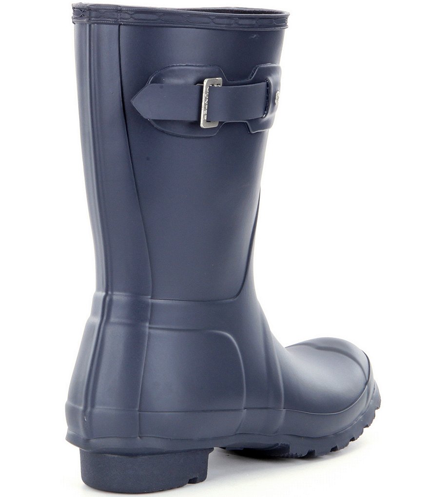 Hunter Women's Original Short Matte Buckle Strap Rain Boots